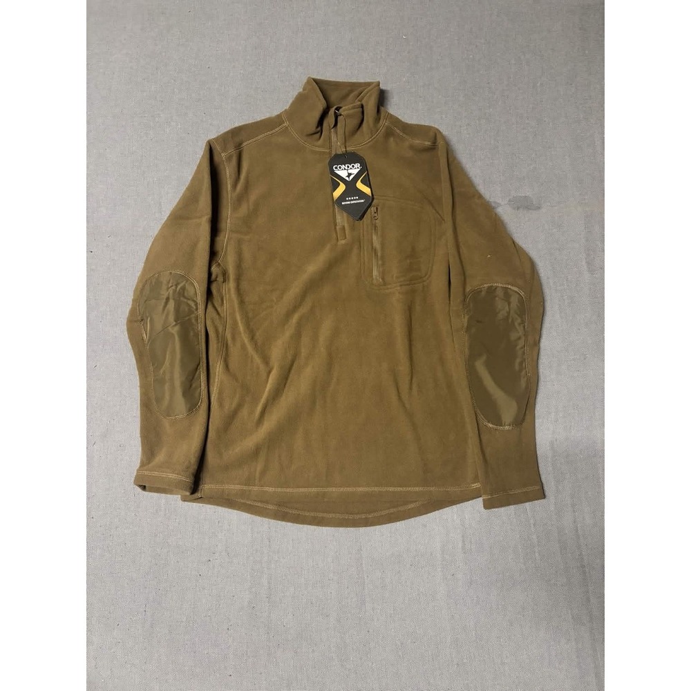 Condor 607 Quarter Zip Pullover Fleece Medium Coyote Brown Tactical Jacket NEW